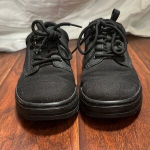 Dr. Martens Reeder Utility Black Canvas Combat Boots